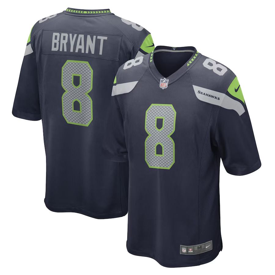 Men Seattle Seahawks #8 Coby Bryant Nike College Navy Game Player NFL Jersey->customized nfl jersey->Custom Jersey